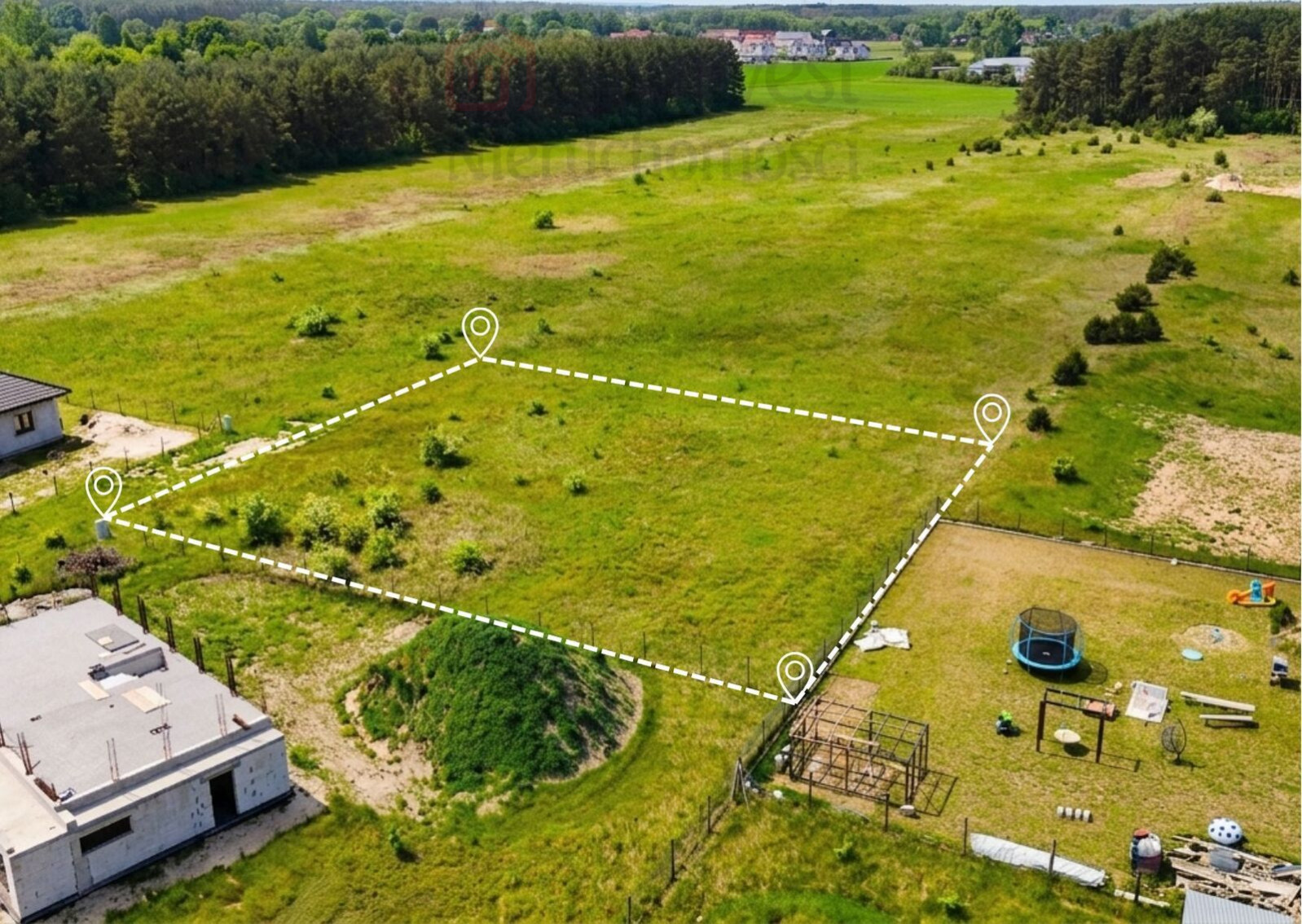 Działka Sprzedaż Białuń Jarzębinowa 1